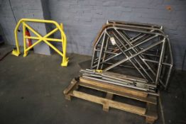 Range of tubular steel vehicle roll bars including a yellow set