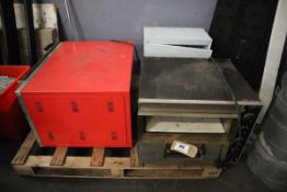 2x twin deck pizza ovens together with electric control panel