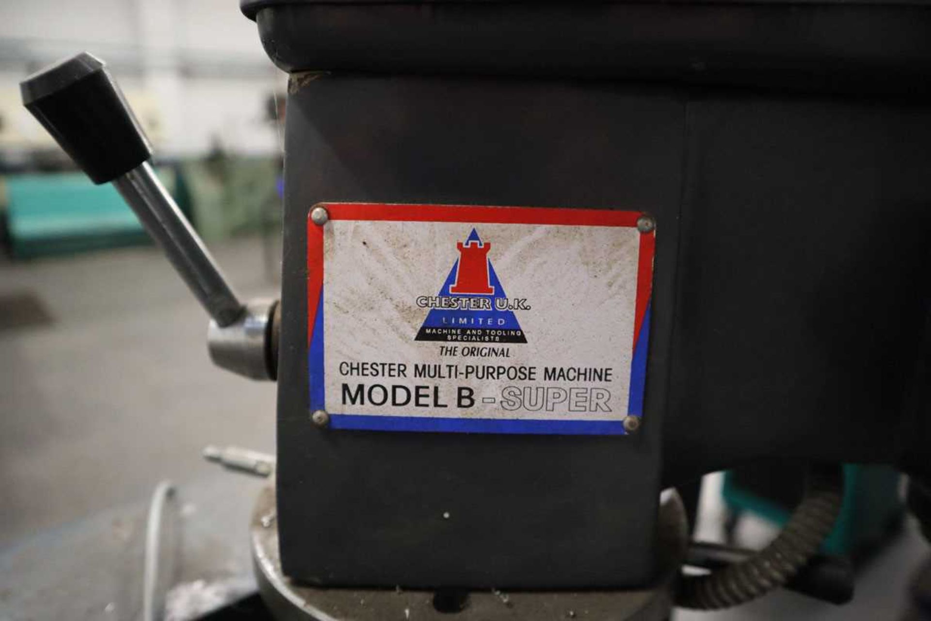 Chester Model B-Super model engineers centre lathe with vertical milling attachment, together with a - Image 6 of 8