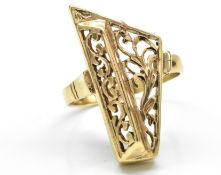 Vintage 14k Gold Piano Ring