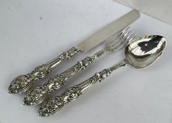 Hilliard & Thomason Antiques Sterling Silver Cutlery/Christening Set 1860