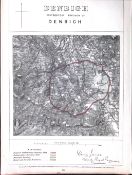 Denbigh Town & District Wales Boundary Commission 157-Year-Old Antique Map.