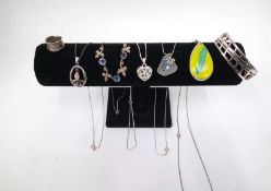 Sterling Silver 925 Bundle x5 Necklaces x1 Bangle x1 Ring 64grams