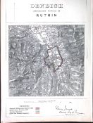 Ruthin Denbigh Wales Boundary Commission 157-Year-Old Antique Map.