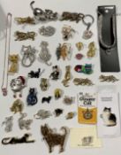 Cat-Themed Purfect Jewellery & Accessories Bundle-Brooches, Collar & More