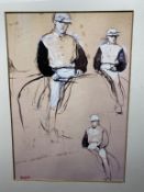 Edgar Degas, Man On Horses, Lithograph, Original, Printed Signature