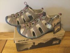 Gola Women's “Shingle 3” Hiking Sandals, Taupe/Hot Pink, Size 3 - Brand New