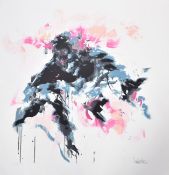 Mr Jago (B.1972) 'Walking Wounded' Modern Graffiti Abstract, Ltd Ed, Screenprint In Colours, 2008