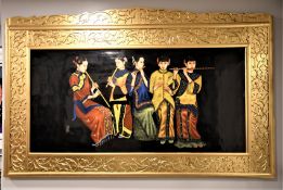 Original Very Fine Painting On Porcelain