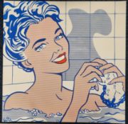 Roy Lichtenstein (1923-1997) Woman In Bath Silkscreen In Colour