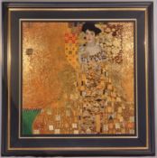 Gustav Klimt Stunning 22ct Gold Leaf Silkscreen 
