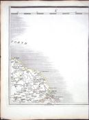 Northumberland Berwick, Dunbar, Eyemouth John Cary’s Antique 1794 230 Year-Old Map-77.