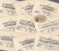 Job Lot L.N.E.R. & L.M.S.R. Railway Locomotive Detailed Diagram 85-Year-Old-3.