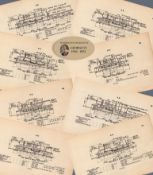 Job lot Southern Railway Locomotive Detailed Diagram 85-Year-Old-2.