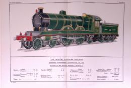 The North Eastern Railway 115 Years-Old Antique Double Book Plate.