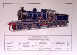 Great Eastern Railway 115 Years-Old Antique Double Book Plate.