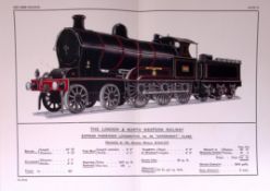 The London & North Western Railway 115 Years-Old Antique Book Plate.