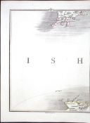Isle of Man, Douglas Port Iron, Kirk Santon, John Cary’s Antique 1794 230 Year-Old Map-47.