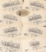 Job lot L.M.S.R. Railway Locomotive Detailed Diagram 85-Year-Old-2.