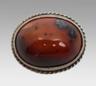 Vintage Stone Brooch