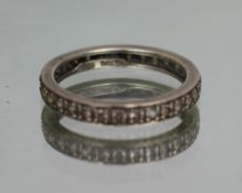 Vintage Silver Eternity Ring
