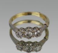 Three Stone Diamond 18ct Ring
