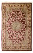 Persian Qum Pure Silk On Silk Rug 205x133cm