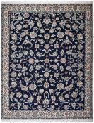 Persian Nain Wool and Pure Silk Rug 310x254cm