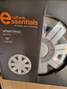 New Boxed Halfords Wheel Trims (4 in Box) No VAT On Hammer
