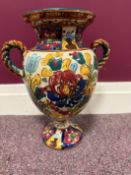 Signed and Numbered Limited Edition Italian Majolica Vase.