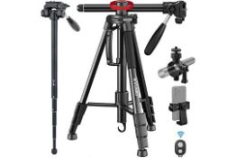 Tripod Camera, 167cm Aluminum Tripod RRP £60.49