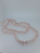 Rose Quartz Beaded Necklace