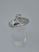 Sheffield Hallmarked Silver Claddagh Ring