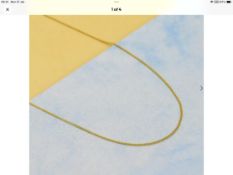 New Unworn 9K Yellow Curb Chain (Size - 18 Inch)