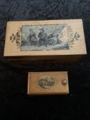 Vintage Mauchline Ware 2 Items