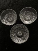 3 Vintage French Glass Bowls