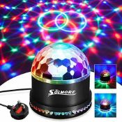SOLMORE 51 LEDs Party Stage Lights 12W RGB Disco Ball Light L4b