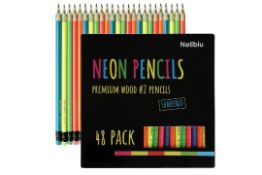 16 x Cool Bulk Neon Pencils Total RRP £156.64 L4a