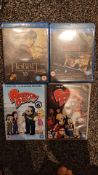 Bundle of 4 DVDs & Blu-rays – The Hobbit 3D, Public Enemies, American Dad Vol. 6 & 8