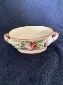 Antique French Compote, 1910, GF Fait Main, Faiences d’Art, Strasbourg