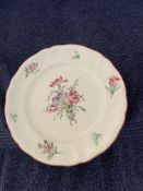 Rare: 4 Antique French Luneville Starter Plates c1890-1910.