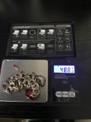 Heavy Sterling Silver 925 Charm Bracelet With Charms