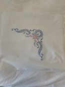 Two Vintage Square Pillowcases c1950’s