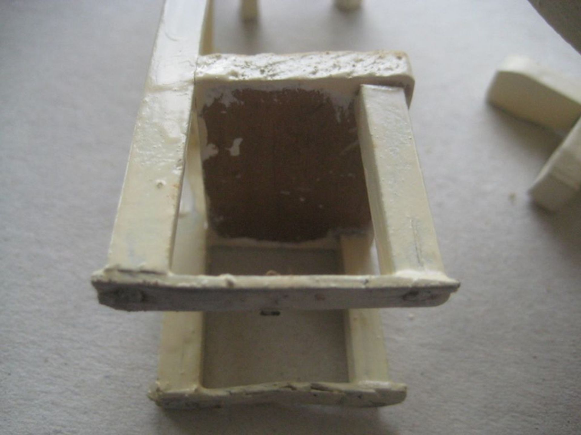 Vintage Dolls House Wooden Table and Four Chairs - Image 3 of 8