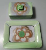 Shelley Drip Ware Cheese Dish Art Deco