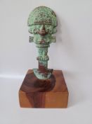 Bronze Inca Sun God