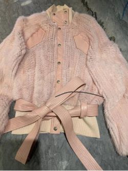 Christian Dior Knitted Mink Jacket - Pink