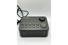 Moov Metronic 477034 Radio Dual Alarm Clock AM/FM Tuner Grey Orange (RS-A0530)