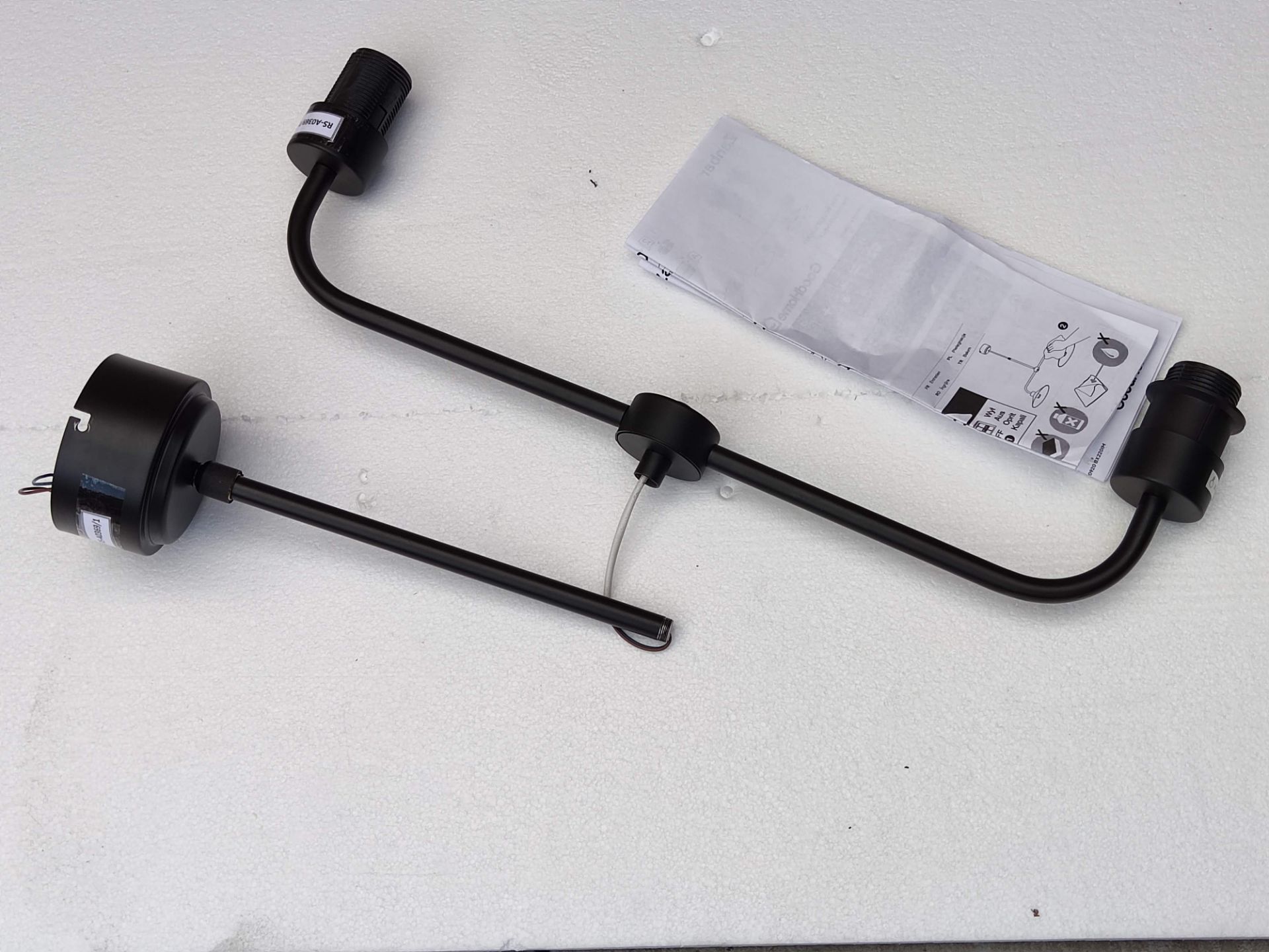 Goodhome Zanbar Black E27 Lamp Pendant Ceiling Light Frame (£28)