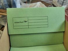 Green Foolscap Document Folders - Pallet